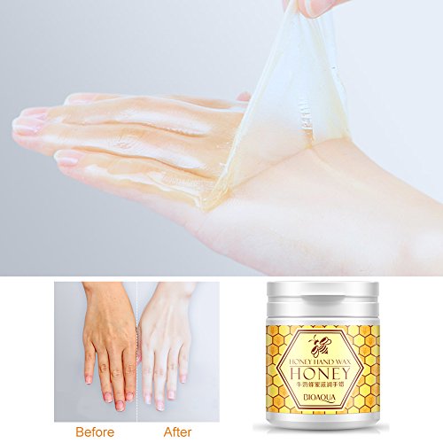 Cera para manos, 170 g/Botella Máscara seca a mano, tratamiento hidratante y nutritivo, exfoliante de callos y piel muerta, máscara hidratante para manos secas, Cree una mano hermosa