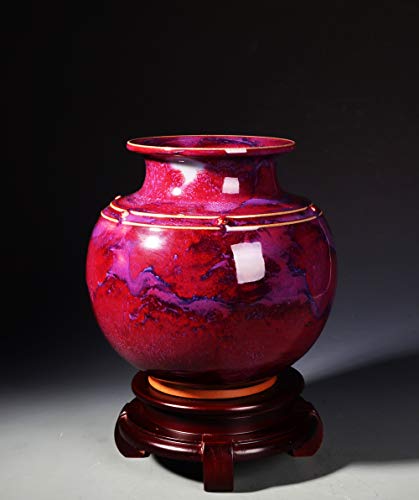 Cerámica China, cerámica de junyao, Regalos del Negocio, Mejores Colecciones y Obras de Arte, Ornamentos de la Sala de Estar, Muchas Obras de Arte 23 * 23cm