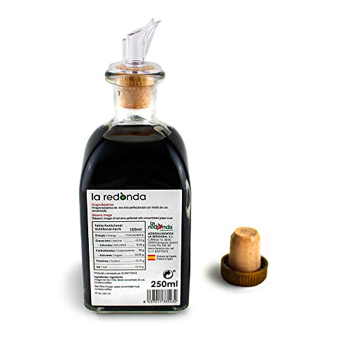 Cesta Regalo Aceite de Oliva Virgen Extra y Vinagre Balsámico Gourmet La Redonda – Proyecto Apoyo a Artesanos Detalle Cesta Mimbre Hecho a Mano – Botellas 250 ml