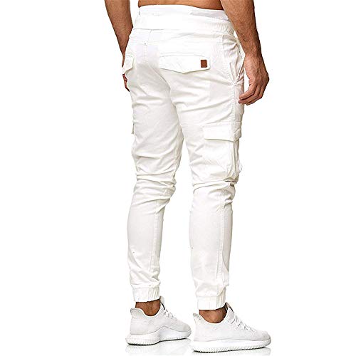 CFWL CinturóN De Cuero De Hechizo De Moda para Hombres Pantalones De Viga Delgada Pantalones Casuales para Hombres Campana Mujer Pantalones Cargo Pantalones Chandal Pantalones Chinos Mujer
