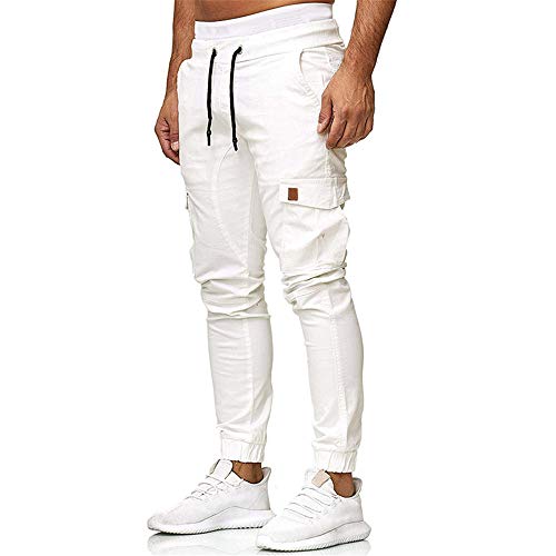 CFWL CinturóN De Cuero De Hechizo De Moda para Hombres Pantalones De Viga Delgada Pantalones Casuales para Hombres Campana Mujer Pantalones Cargo Pantalones Chandal Pantalones Chinos Mujer