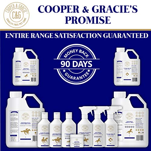 C&G Pets | Pure Power Horses Spray 500 ml | Fórmula resistente al sudor libre de crueldad ingredientes naturales | larga duración piel y protección del cabello ayuda contra picazón natural suaviza