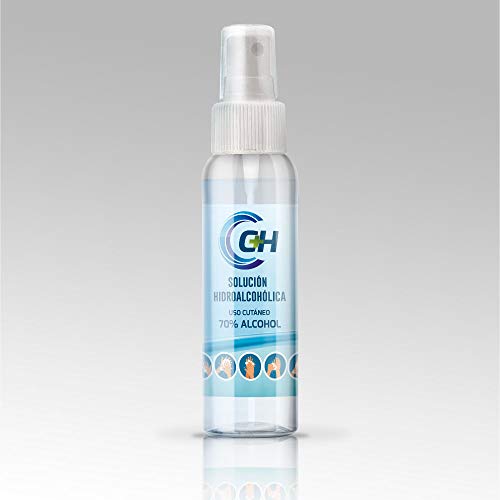 C+H Solución hidroalcohólica uso cutáneo | 9 unidades | Es desinfección en spray | Hidroalcohol manos y otras superficies