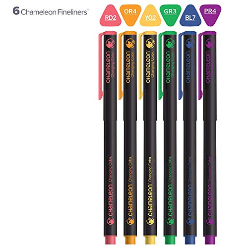 Chameleon Fineliners Colores primarios - Juego de 6