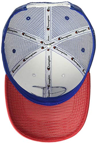 Champion Twill Mesh Dad Cap Gorra de béisbol, Escarlata/Blanco/Navegar por la Web, Taille Unique para Hombre