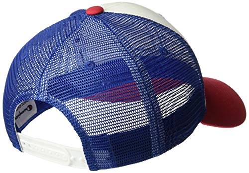 Champion Twill Mesh Dad Cap Gorra de béisbol, Escarlata/Blanco/Navegar por la Web, Taille Unique para Hombre