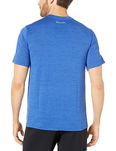 Champion Vapor Mesh tee Camiseta, Navegar por la Web Heather, XL para Hombre