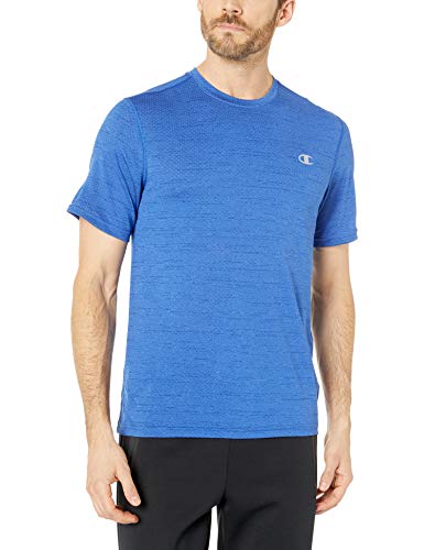 Champion Vapor Mesh tee Camiseta, Navegar por la Web Heather, XL para Hombre