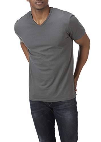 Charles Wilson Paquete 4 Camisetas Elásticas Elastano Cuello Pico (X-Large, Essentials 63)