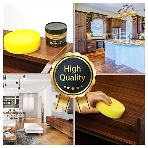 Charminer Cuidado de Muebles Cera de Abejas, Cera para Condimentos de Madera Beeswax Cuidado de Muebles Cera de Abejas Limpieza del hogar Cera Natural para Usar en Todos los Tipos de Madera