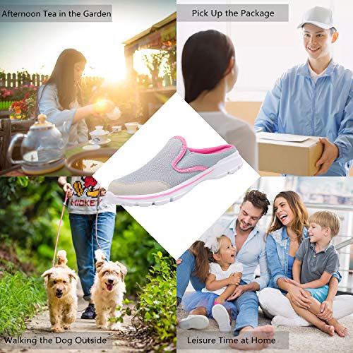 ChayChax Zapatillas de Estar por Casa para Mujer Hombre Zuecos Cómodos Suave Pantuflas de Interior Exterior Antideslizante Ligero Planos Zapatos de Casa, Gris, 38 EU