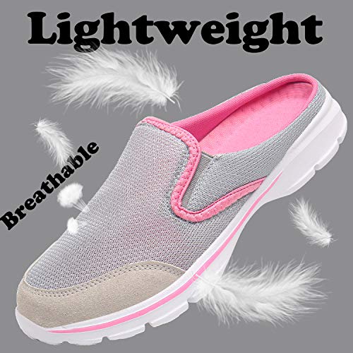 ChayChax Zapatillas de Estar por Casa para Mujer Hombre Zuecos Cómodos Suave Pantuflas de Interior Exterior Antideslizante Ligero Planos Zapatos de Casa, Gris, 38 EU