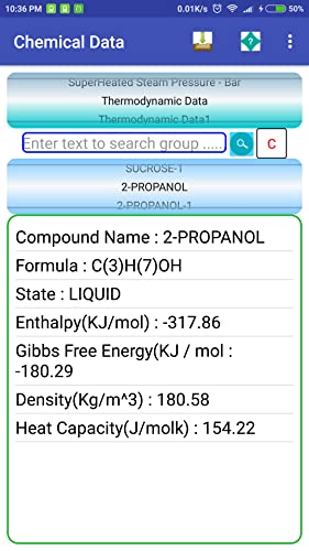 Chemical Engineering & General Chemistry Data