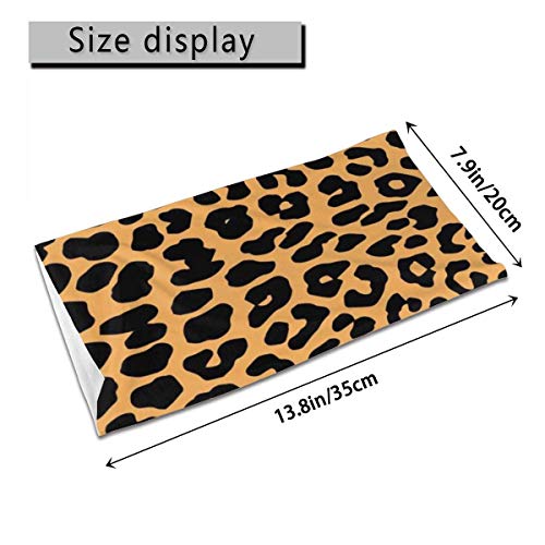 chenguang4422 Pañuelo para el cuello Pañuelo con estampado de leopardo gratis Pasamontañas de vector Variedad Toalla de cara Bufanda Cubierta de babero de seda de hielo a prueba de viento con filtro