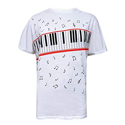 Chicos Hombres Camisetas Michael Jackson Memorial Shirts OLODUM Peace Anti War Beat It Piano Camisetas (Beat it paino, Medium)