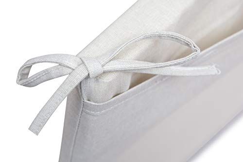 CHILLVERT KAN175 - Cojín Para Silla Javea Cuadrado 38x38x3 cm Blanco Crudo Desenfundable