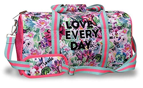 Chimola BM-32-CH Bolsa de Deporte Juvenil Flores