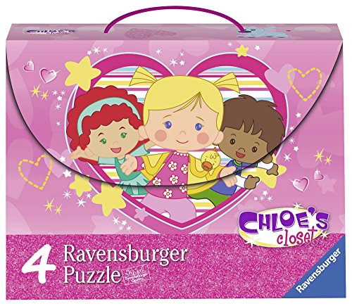 Chloé - Paquete de 4 Puzzles, con Maleta (Ravensburger 07353 5)