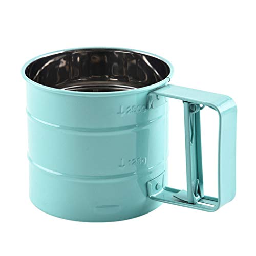 Chowcencen Tamizar la harina de Mano casera de la Cocina Harina Azúcar en Polvo Harina Azúcar en Polvo colador de Malla de Acero Inoxidable Copa Tamiz