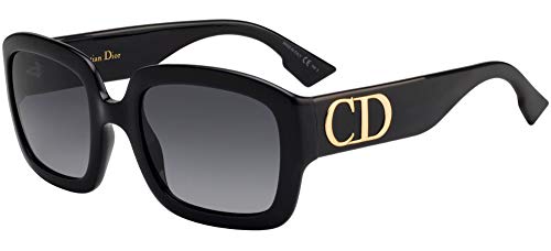 Christian Dior DDIOR FF Gafas, BLACK/GY GRIGIO, 54 Mujeres