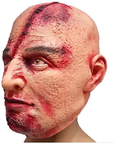 Chunjiao Las máscaras de Terror Sangriento Cuchillo Rayado Halloween de la Cara Prom Látex Realista Partido Prop S Máscaras de Halloween