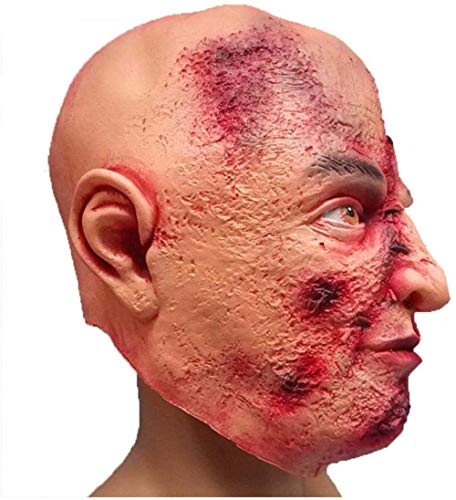 Chunjiao Las máscaras de Terror Sangriento Cuchillo Rayado Halloween de la Cara Prom Látex Realista Partido Prop S Máscaras de Halloween