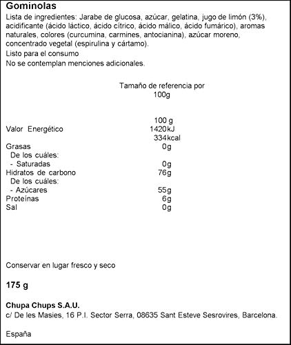 Chupa Chups Gomis, Golosinas de Sabores Variados con Aromas Naturales, Bolsa de Lollies de 175 gr.