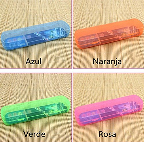 Chytaii Funda de Cepillo de Dientes Estuche Caja Pasta de Dientes Viaje Accesorio Portátil Estuche Caja Funda de Cepillo de Diente Caja de Almacenamiento de Viaje Azul