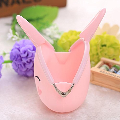 Chytaii Monedero Silicona Diseño de Conejo Estuche Escolar Paquetes de Almacenamiento Bolsa de Lápices Regalo para Estudiante