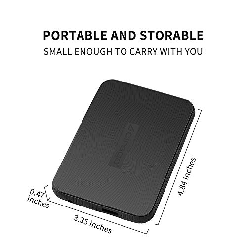CIRAGO 500GB Disco Duro Externo Portátil Resistente a los Golpes, 2.5 Inch USB 3.0, para PC, Mac, MacBook, Chromebook, Xbox, PS4 (Negro)