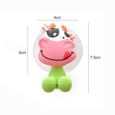 Cisixin 5 Piezas Portacepillos de Diente con Ventosa, Animal Soporte Cepillo de Dientes Accesorio Baño