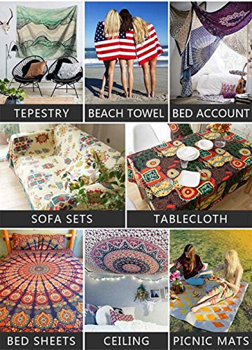 CJMDEH Tapiz De Decoración ，Tapiz De Tela Psicodélica Alas De Ángel Creativas Siete Chakras Meditación Colgante De Pared Decoración del Hogar para Sala De Estar Dormitorio Dormitorio, 180 * 230 Cm