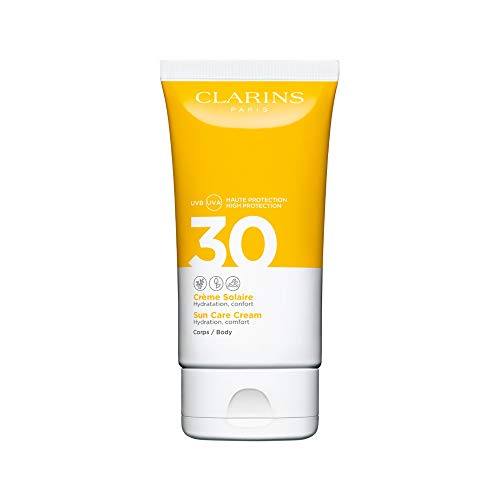 Clarins 57936 Solucion Cuerpo Crema Solar Hidratante Alta Protecion Uvb 30, 150 ml