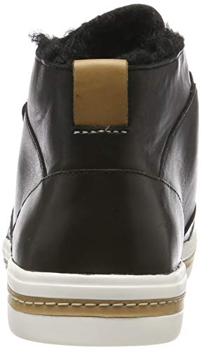Clarks Un Maui Mid, Zapatillas Altas para Mujer, Negro (Black Leather Black Leather), 39.5 EU