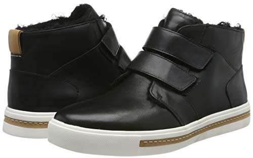 Clarks Un Maui Mid, Zapatillas Altas para Mujer, Negro (Black Leather Black Leather), 39.5 EU
