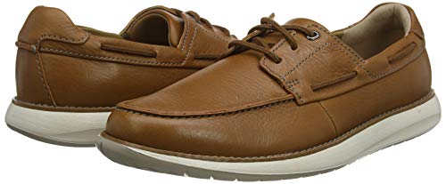 Clarks Un Pilot Lace, Zapatillas para Hombre, Marrón (Tan Leather Tan Leather), 42.5 EU