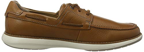 Clarks Un Pilot Lace, Zapatillas para Hombre, Marrón (Tan Leather Tan Leather), 42.5 EU