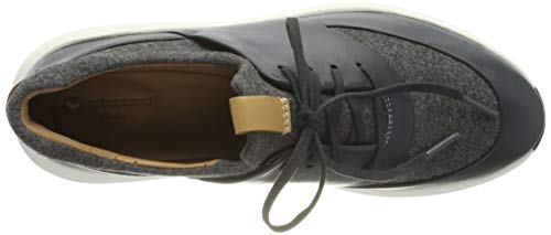 Clarks Un Rio Lace, Zapatillas, Gris (Dark Grey Dark Grey), 37.5 EU