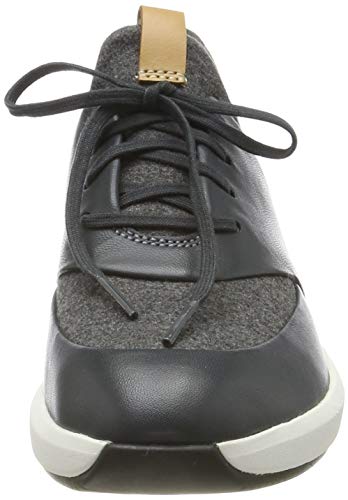 Clarks Un Rio Lace, Zapatillas, Gris (Dark Grey Dark Grey), 37.5 EU