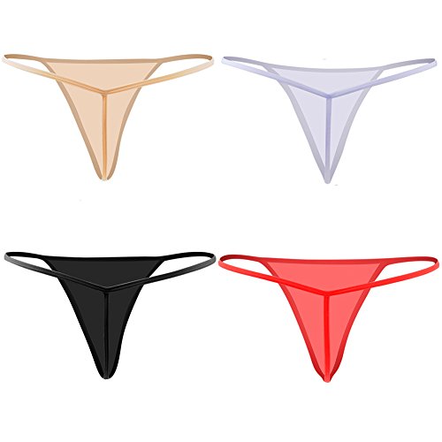 Closecret Tanga de algodón, Mujer Sexy Panties Simple G-String y T-Back (XXS/XS(Cintura:60-66cm), Estilo 2)