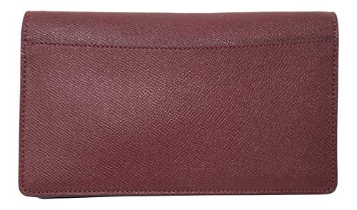 Coach - Bolso plegable Hayden, correa ajustable, piel, burdeos, 20 x 12 x 4 cm