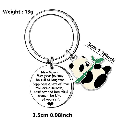 Coagurmes - Llavero con texto en inglés "Mom to be Gifts", regalo para mamá embarazada, regalo para la primera vez que el resto de la vida sea el mejor de tu vida, panda