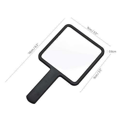 cococity Espejo de Mano Maquillaje de Peluquería Profesional Salón, Espejo Compacto Portátil para barberos, peluqueros y Viaje