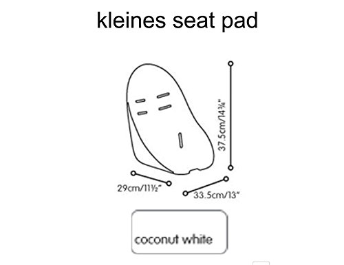 Coconut White – Blanc – KLEINE Siège de rechange Tapis de baignoire sans harnais Seat Pad Bloom Fresco