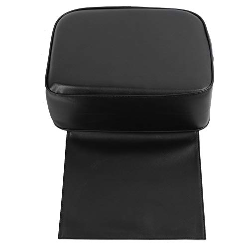 Cojín elevador para niños Barber negro Asiento de salón para salón de belleza Equipo de spa Silla de peluquería, 19.29"L x 12" W x 6 10"H(Negro)