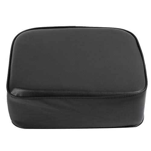 Cojín elevador para niños Barber negro Asiento de salón para salón de belleza Equipo de spa Silla de peluquería, 19.29"L x 12" W x 6 10"H(Negro)