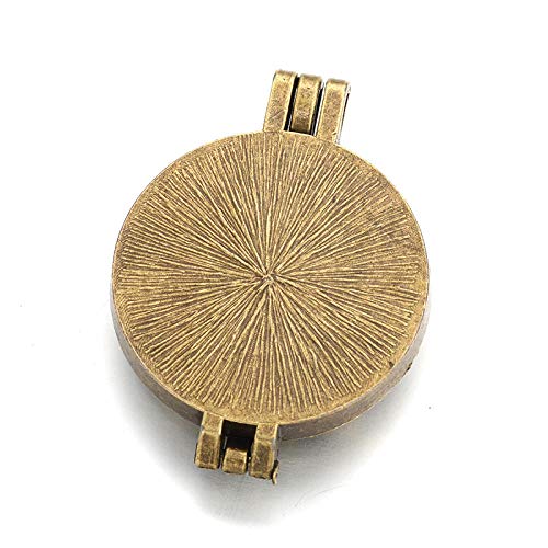Colgante De Aromaterapia30Mm Moda Al Por Mayor Lotus Aceite Esencial Difusor Collar Rico Retro Encanto Estrella Aroma Locket Colgante