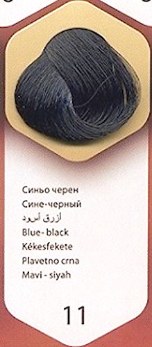 Color time, tinte permanente para el cabello de color azul negro 11