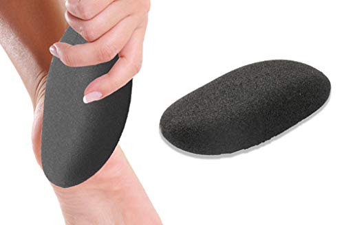 Colossal - Lima para pies y callos, la mejor herramienta de cuidado de pies para eliminar la piel dura, se puede utilizar tanto en pies húmedos como secos (negro). (Negro)