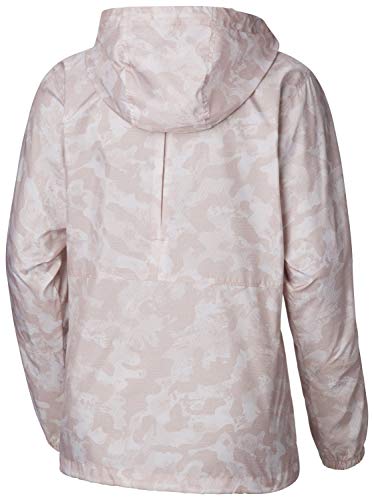 Columbia Flash Forward Cortavientos Estampado, Mujer, Rosa (Mineral Pink Camo Print), XS